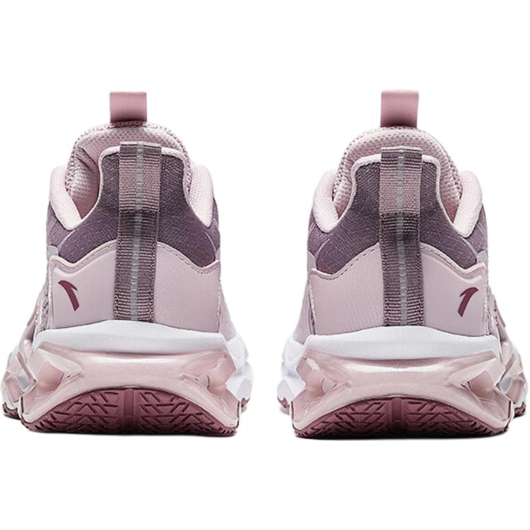 Anta Kids Energy Ring 10.0 Comfortable Soft Non-Slip Wear-Resistant Low-Top Running Shoes Kids Running Shoes Pink Purple White 322445504-4