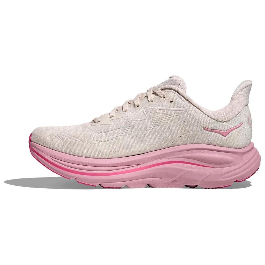 HOKA One One Clifton 10 Модные Удобные Нескользящие Прочные Кроссовки с Низким Верхом Унисекс Кроссовки для Бега Розовый 1162031-RMD