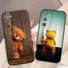 Шаловливый милый медведь Чехол для телефона для Samsung NOTE 20 10 M23 M53 A80 A70 A50 A30 A24 A13 A12 A07 A06 A05S A04 A03S A03 A04E A02 Чехол