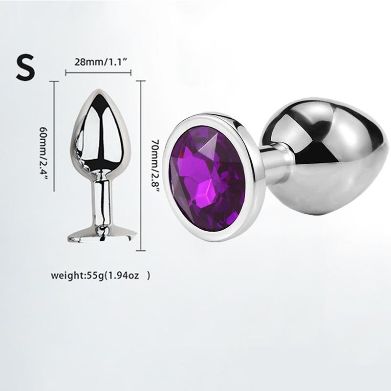 Мини Анальная пробка Игрушки для взрослых Для мужчин Женщин Анальная пробка Металл Эротика Интимная Эротика Секс-игрушки Пары Товары для взрослых XXS XS SML