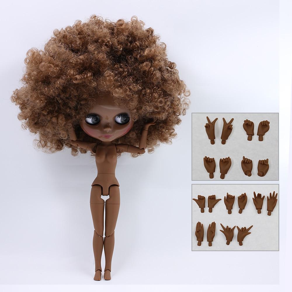 ICY DBS Blyth кукла 1/6 bjd игрушка шарнирное тело темная кожа афро волосы 30 см кукла аниме девушки