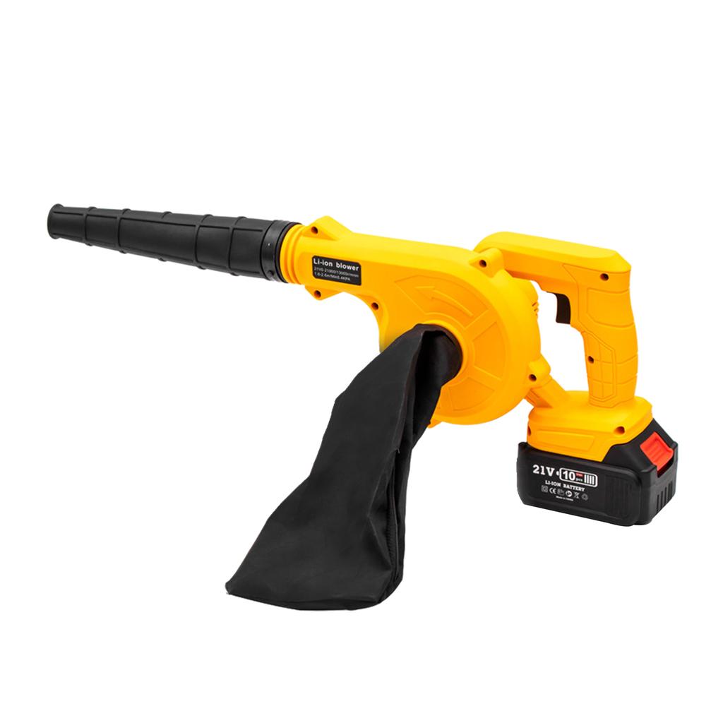 21 В перезаряжаемая литиевая электрическая воздуходувка, 3000 мАч литиевая беспроводная воздуходувка для листьев, большая мощность