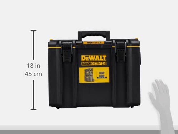 DEWALT Tough System Системный ящик для хранения размера L Ящик для инструментов Кейс для хранения Ящик для инструментов DS400 Штабелируемое хранение 2.0 DWST83342-1