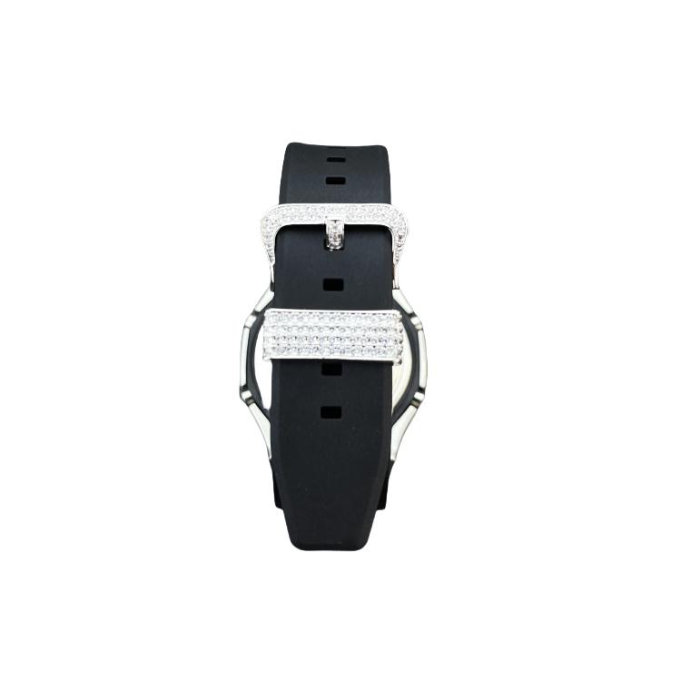 Casio Часы из Коллекции Custom с Кварцевым Механизмом, Ремешок из Фторэластомера, Унисекс, Черный Циферблат GA2100-7A(Watch6--)
