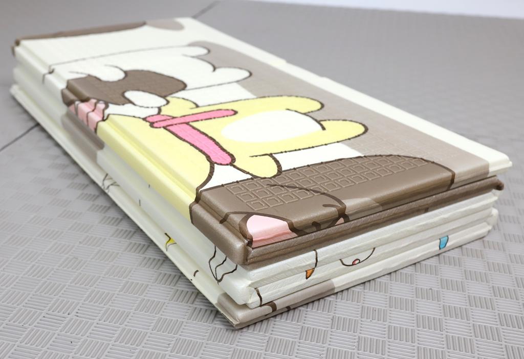 Складной коврик 200x180x1см - пастельные домики