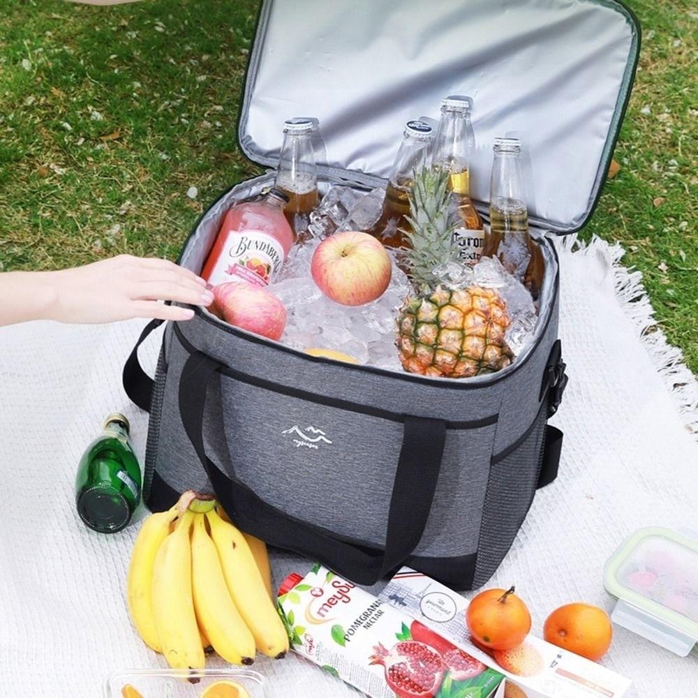 Large Capacity Picnic Bag Waterproof Insulated Tote Bag Food Storage Cooler Bag Outdoor