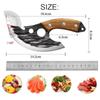 5.5in Hand Forged Boning Pocket Knife Cheese Pizza Small Kitchen Knives Stainless Steel Slicing Cooking Mini Knife Wooden Handle