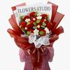 Handcrafted Crochet Fruit Bouquet Set Strawberry Orange Decorative Floral Arrangement Home Party Gift