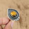 Mothers Day Sale 925 Sterling Silver Tiger's Eye Stone Engagement Statement Ring