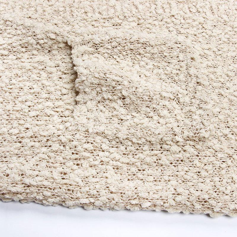 Women's Autumn/winter Knit Solid Color Granular Fleece Double-pocket Sweater