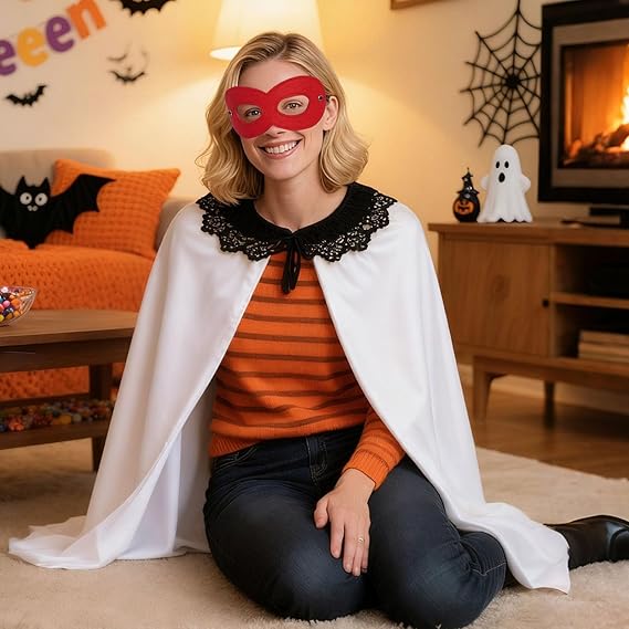 Party Dress Up Masks – Soft Felt Eye Masks with Adjustable Elastic, DIY Cosplay Props for Birthday, Halloween & School Role Play