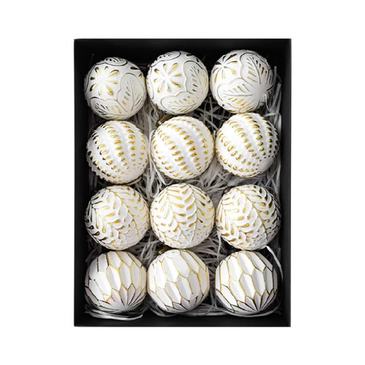 12 шт. Мерцающие елочные шары 8 см Небьющиеся елочные шары Подвесные украшения для елки Венка Каминной полки