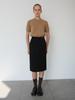 Raye Hailey H-Line Midi Skirt (Black)