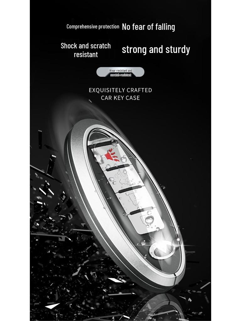 Чехол для ключа Infiniti QX50/QX60/QX70L: Стильный унисекс чехол для пульта с пряжкой