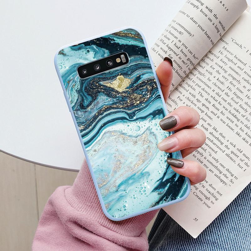 Цветной Роскошный Мраморный Чехол Для Samsung Galaxy S10 S 10 Plus S10E Fundas Мягкий ТПУ Защита Задняя Крышка Для Samsung S10 Ударопрочный