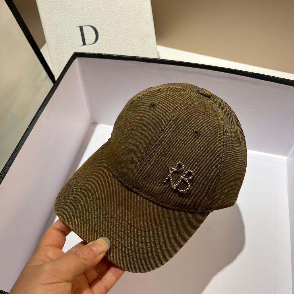 Роскошная металлическая бейсболка с буквами RB для мужчин и женщин, модная кепка Snapback в стиле хип-хоп, регулируемая кепка Bone Dad, козырек для улицы, солнцезащитные шляпы