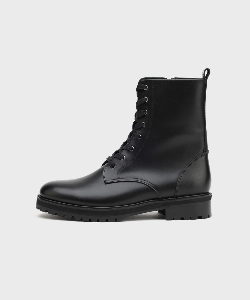 Firenze Atelier [Vibram] Hidden Zipper Round Toe Army Walker 9300 [Fg Black]