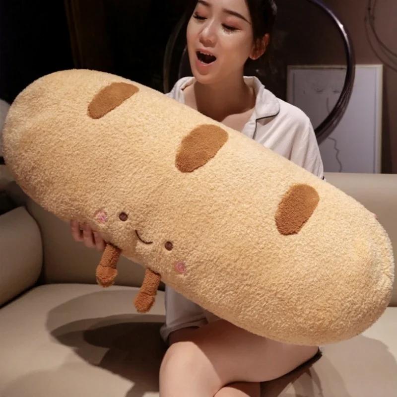 New Style Bread Plush Pillow Stuffed Toys French Baguette Food Plushie Party Prop Decoration Cushion Sleeping Birthday Gift