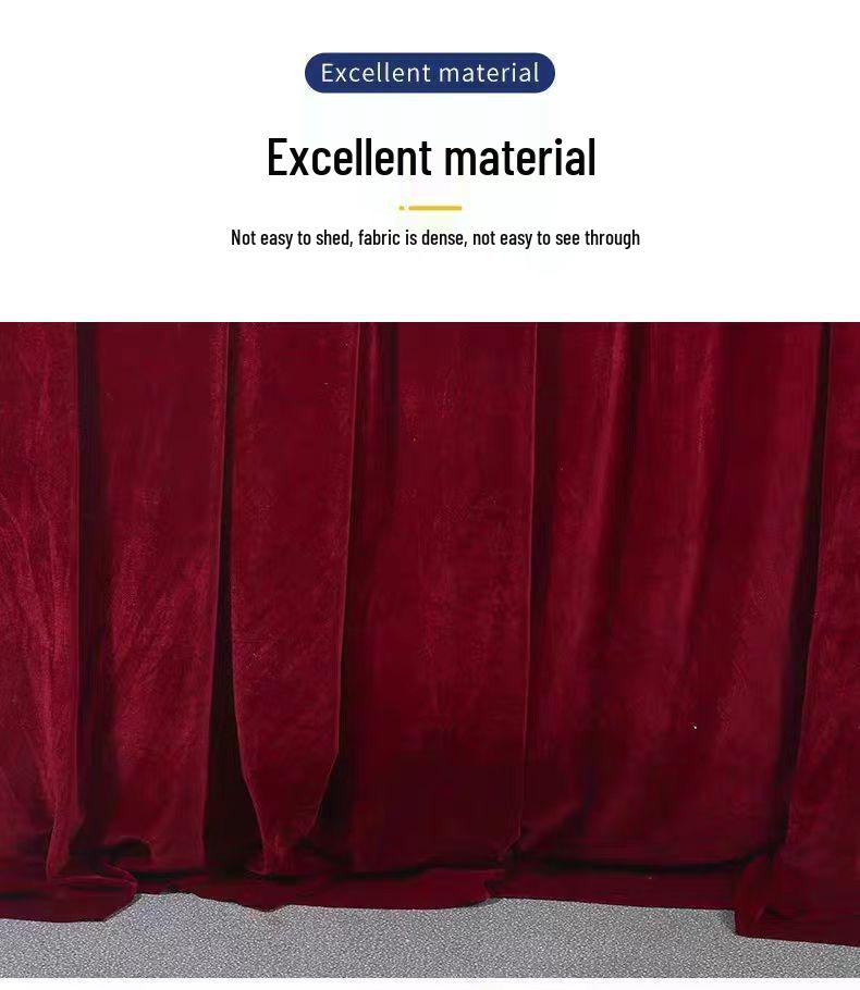 Роскошный задник для свадьбы и драпировка стола из красного золотистого бархата