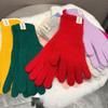 Warm Flannel Gloves Faux Fur Winter Women Gloves Fashion Long Rabbit Fur Gloves  Cycling