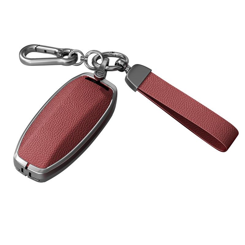 Чехол для ключа BYD Han: Подходит для BYD Qin Pro, Song Max, New Energy, Tang и Song Plus Автомобильные сумки с металлическим корпусом