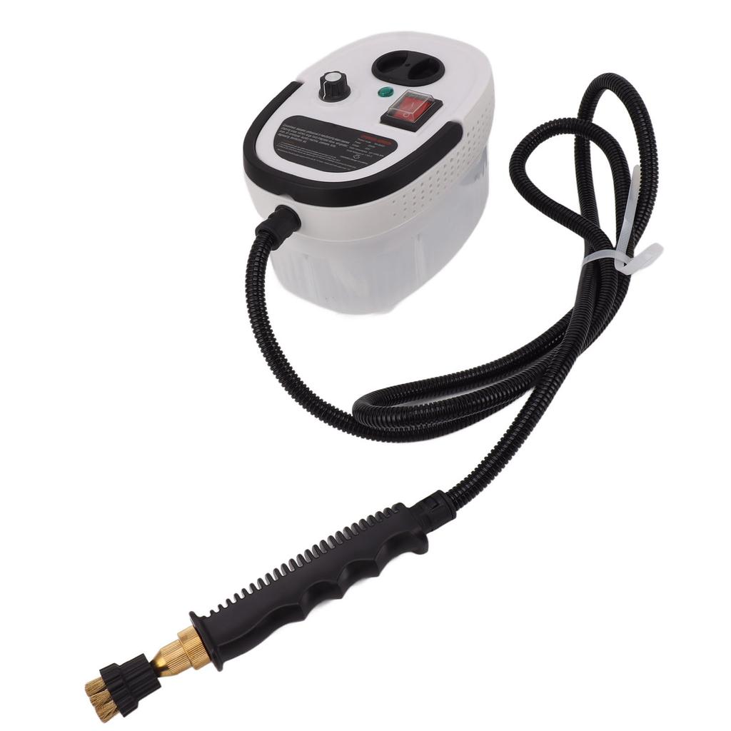 2500W Steam Cleaner White Remove Dirt Grime Grease High Pressure Temperature Fast Heat Steam