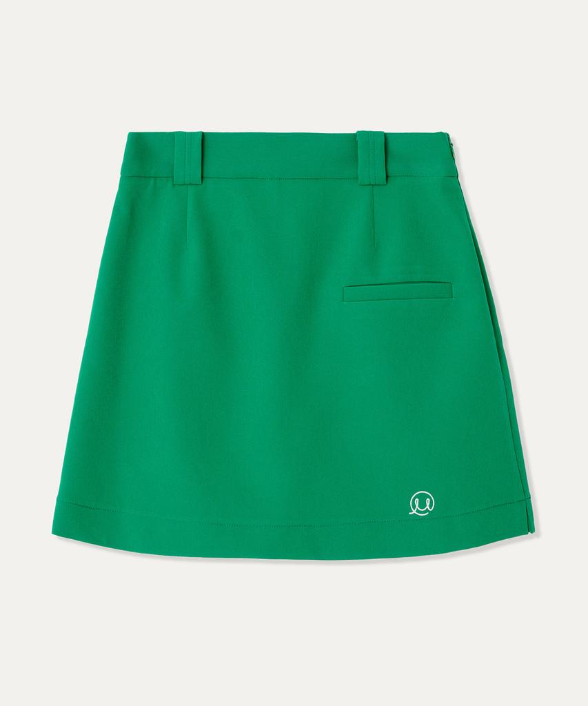 Mayol Symbol Embroidered Miniskirt_Green