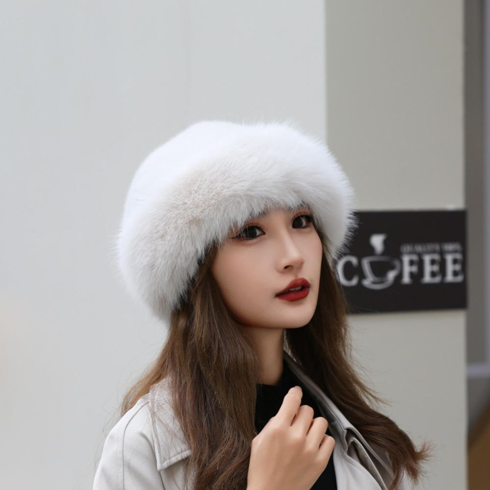 Solid Earmuffs Cap Warm Berets Gifts Winter Hat  Women's