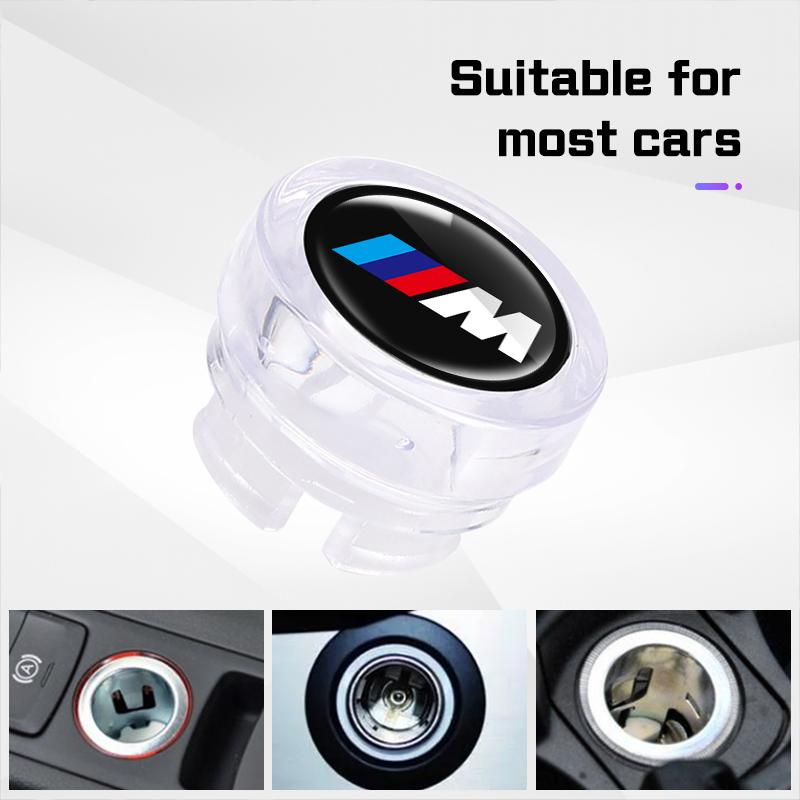 Car Cigarette Lighter Cover DustProof Decoration Cap For BMW M M3 E36 E39 E46 E60  E91 F48 F25 F15 F10 F20 F01 X1 X3 X5 X6X7 G20 KMXGU1
