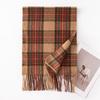 Autumn and Winter Classic British Imitation Cashmere Scarf Winter Plaid Warm Tassel Scarf Couple High End Atmosphere Scarf