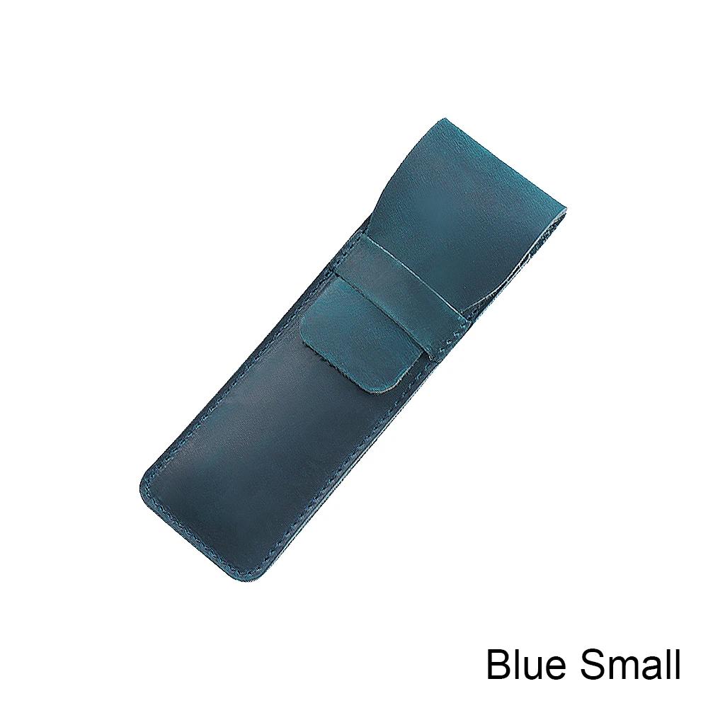 Handmade Genuine Leather Pen Bag Cowhide Pencil Bag Vintage Retro Style Accessories For Travel Journal