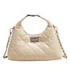 Korean Version Niche Texture Handbag Women's Bag 2025 New Fashion Diamond Chain Bag Simple Underarm Bag