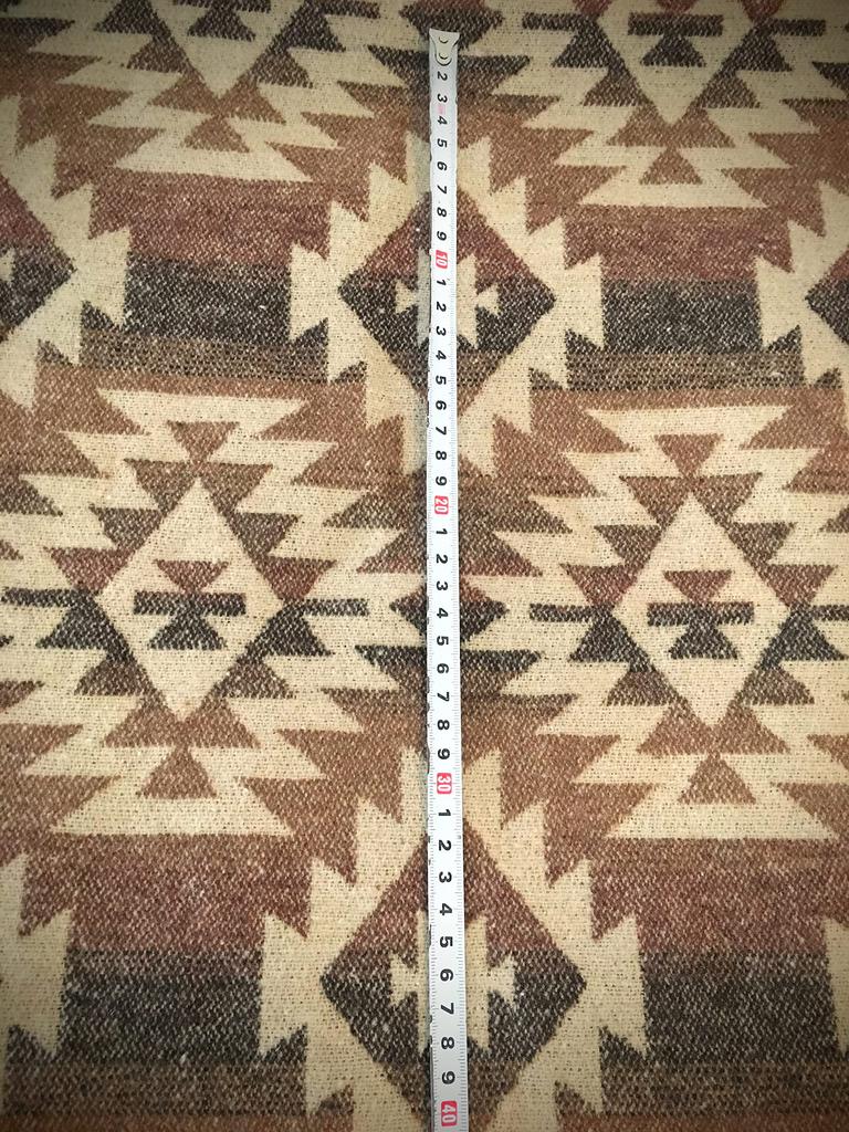 Ethnic Jacquard Thick Fabric Cotton Material Scraps Native Pattern Ortega Craft Materials Craft Supplies Handmade Bags Accessories Making Works Beige