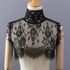 1 Pc Lady Shirt False Collar Lace Detachable False Faux Collar Cuff Choker Tie Korean Style Hollowed-Out Collar