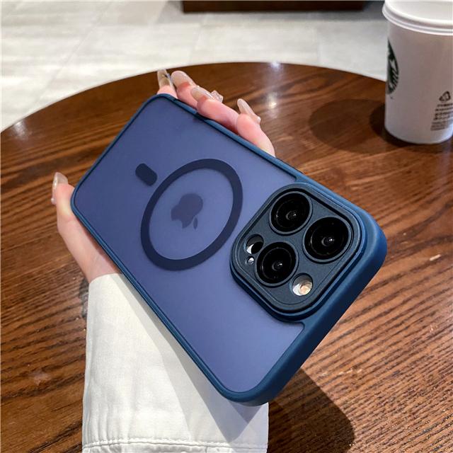 Для iPhone 16 Pro Max роскошный магнитный мягкий матовый чехол Magsafe для iPhone 11 12 13 14 15 Plus защитный чехол для объектива