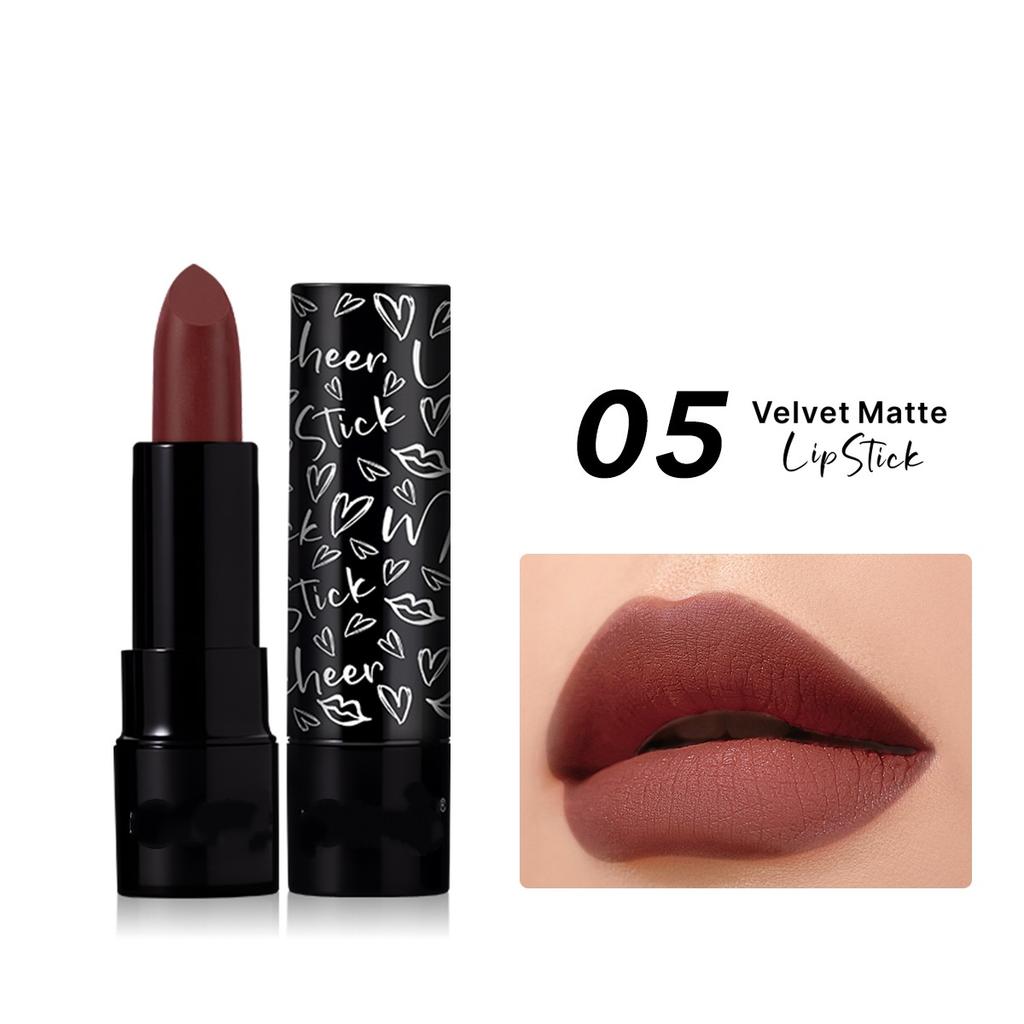 Matte Lipstick, Vibrant Colors, Waterproof and Sweat Resistant, Non Stick to Cups, Ideal Valentine's Day Gift for Girls