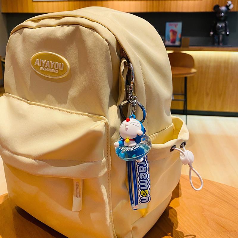 Очаровательный плавающий брелок Дораэмон, милый мультяшный парный аксессуар для ключей, подарок на день рождения