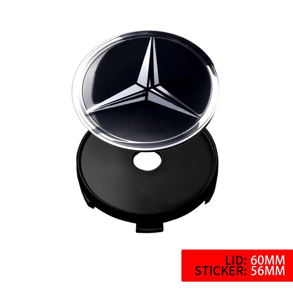 60mm/63mm/68mm Car Wheel Center Cap Hub Covers Badge Accessories for Mercedes Benz A B C E R G S Class AMG W124 W169 W176 W212