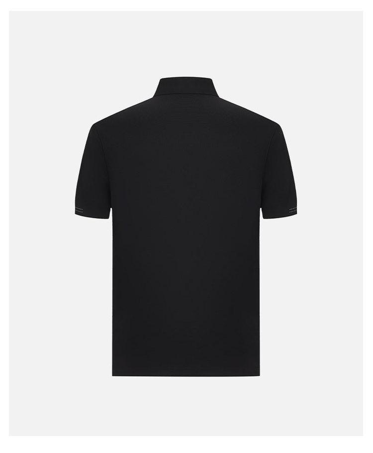 Classic and versatile letter logo: Spring and summer simple and clean men's short sleeved polo shirt