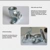 1 Set Pig Automatic Drinking Nozzle Stainless Steel Water Feeder 1/2 Threaded for Small Scale Pig Breeders