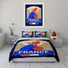 France Soccer Badge Bedding Set Bedding Duvet Cover Set Duvet Cover Pillowcases (1 * Duvet Cover 2 * Pillowcases, without duvet insert)