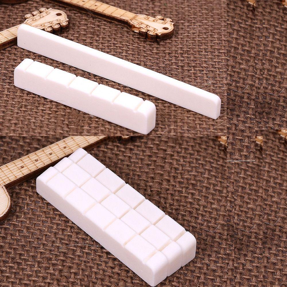 Classical 6 String Bone 80mm 52mm Guitar Accessories Guitar Bridge Saddle And Nut Bone String Pillow Instrument Accessories