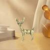 Brass Elk Ornament Vintage Style Fine-textured Realistic Elk Statue Desk Decoration Fade-resistant Ornament