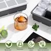1Set Silicone Large Ice Cube Trays with Lids Easy-Release Stackable Molds for Juice Coffee Freezer Storage Kitchen Tool Set 6