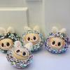 Diamond-Studded Plush Pendant with a Squishy Head – Your Cutest Bag Charm Ever!