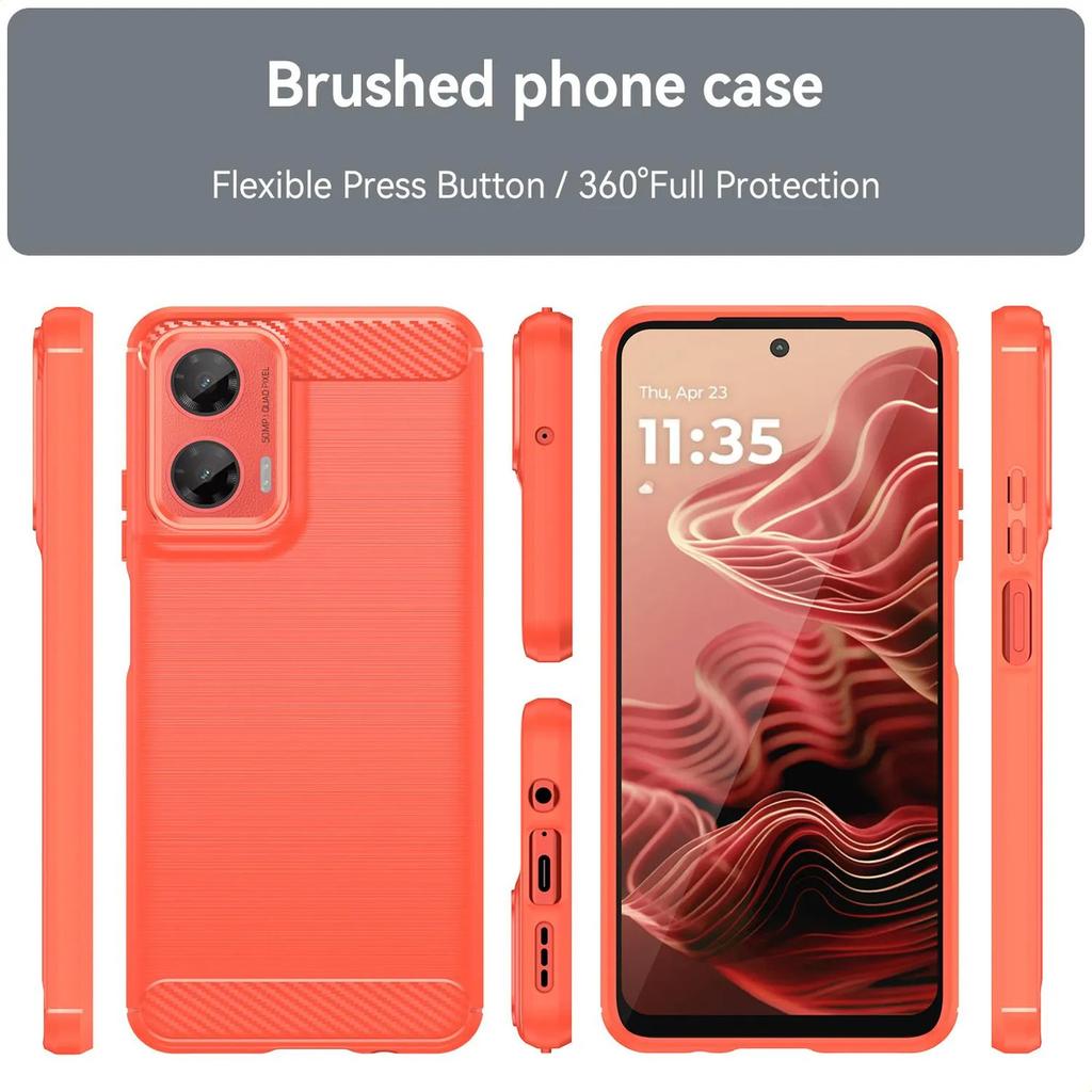 Motorola Moto G35 5g Case,flexible Tpu Fiber Protective Cover For Motorola Moto G35 5g
