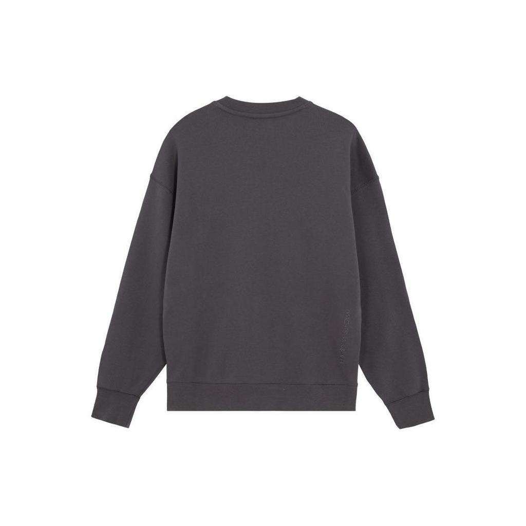 Puma Mmq Crew Sweatshirt Solid Color Casual Loose Long Sleeve Unisex Sweatshirt Charcoal 623052-13