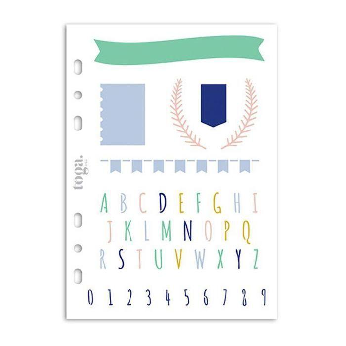 Stencil - TOGA - Lettering and Banners - 2 Pcs - Plastic - Mixed - Adult