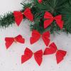 10PC Pretty Bow Tie Christmas Tree Ornaments Christmas Pendant Tree Decoration Baubles