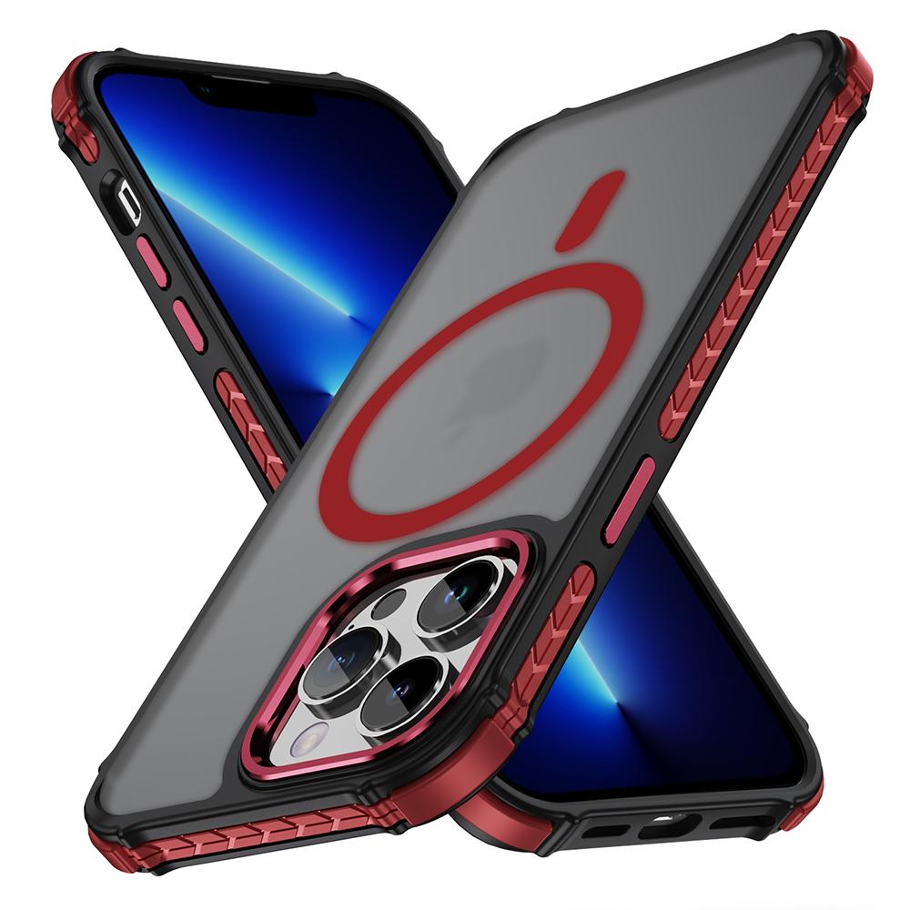 Для iPhone 13 Pro Чехол Совместимый с MagSafe PC+TPU Скин Ощущение Задняя Крышка